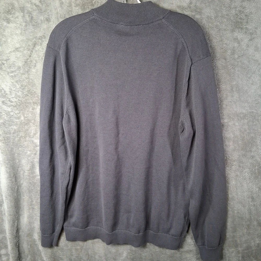 Rhone Commuter 1/4 Zip Sweater Men Size XL Gray Pullover Stretch Thigh Knit